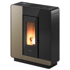 NUOVA VERSIONE Stufa a Pellet CAMERA STAGNA Canalizzabile Cadel ELLE Plus 9 UP TWIN - WIFI INTEGRATO