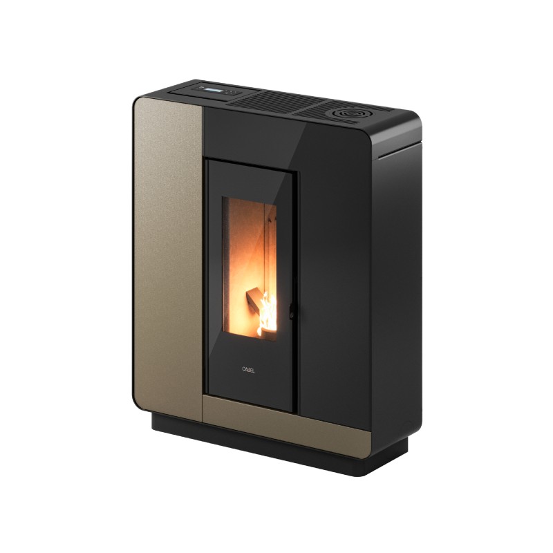NUOVA VERSIONE Stufa a Pellet CAMERA STAGNA Canalizzabile Cadel ELLE Plus 9 UP TWIN - WIFI INTEGRATO