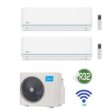 Nuova Versione GARANZIA ITALIA Condizionatore Climatizzatore Dual Split Midea Evolution 12000 + 12000 M3OG-21HFN8-Q Wifi Integra