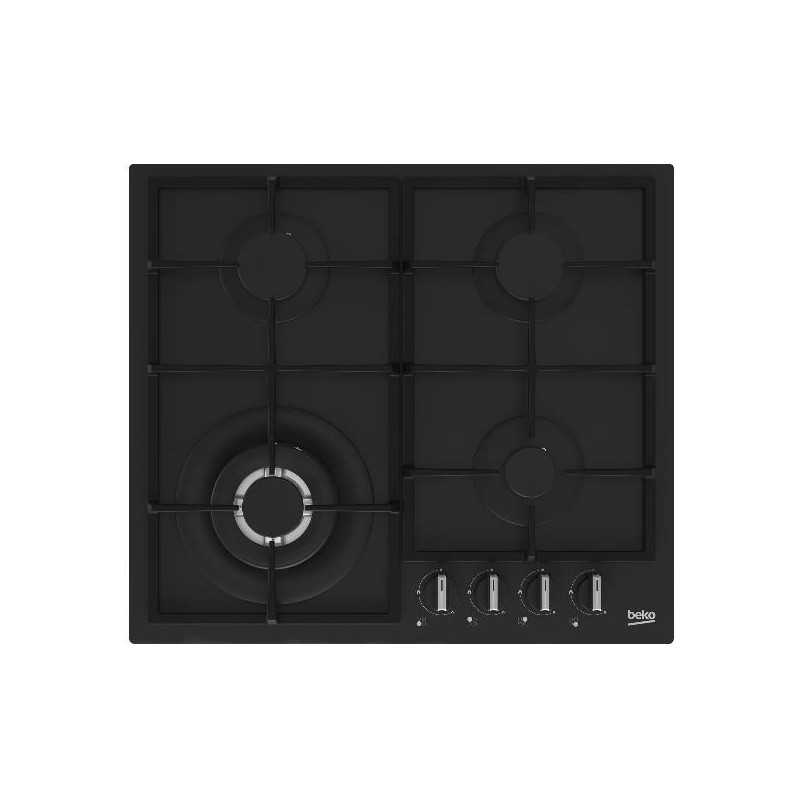 NUOVO MODELLO PIANO GAS HIYG64225SBO 60CM 3+1 WOK Beko Cod. 8770223200 Piani Cottura A Gas