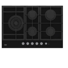 NUOVO MODELLO PIANO GAS HILL75235S 75CM 4+1 WOK Beko Cod. 7718086717 Piani Cottura A Gas