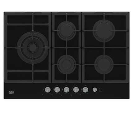 NUOVO MODELLO PIANO GAS HILL75235S 75CM 4+1 WOK Beko Cod. 7718086717 Piani Cottura A Gas