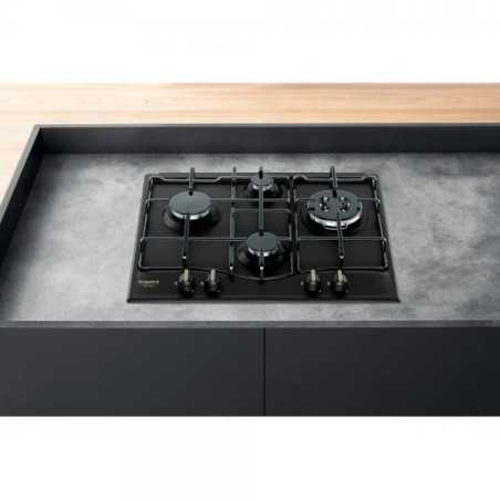 NUOVO MODELLO PIANO BI GAS 60CM 4FUOCHI SMALTATO Hotpoint Cod. F154763 Piani Cottura A Gas