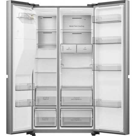 NUOVO MODELLO SBS 178X91CM E WD TNF INOX Hisense Cod. RS818N4TIE Frigoriferi Libera Installazione
