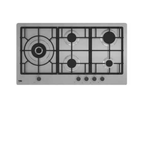 NUOVO MODELLO PIANO GAS HIML95225SXE 90CM 4+1WOK Beko Cod. 8860873200 Piani Cottura A Gas