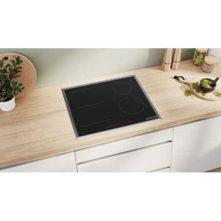 NUOVO MODELLO PIANO INDUZ 60CM 1ZCOMBI+2Z NERO Bosch Cod. PVS645HB1E Piani Cottura Elettrici
