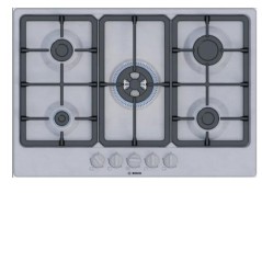 NUOVO MODELLO PIANO GAS PGQ7B5K90 5F 75CM INOX Bosch Cod. PGQ7B5K90 Piani Cottura A Gas