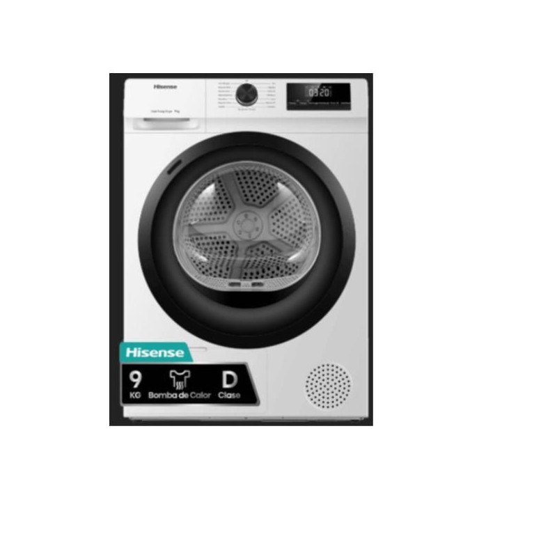 NUOVO MODELLO 9 KG 15 PROG CL D CON DISPLAY Hisense Cod. DHQE900UWDC Asciugatrici Pompa di calore