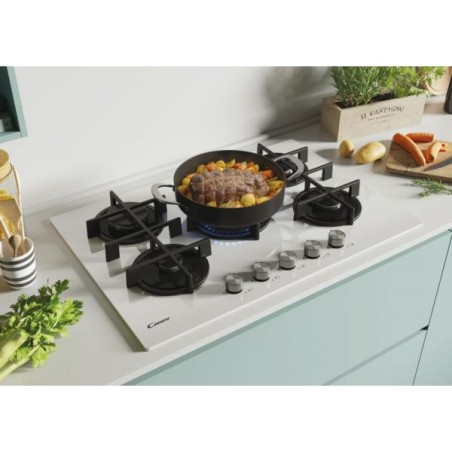 NUOVO MODELLO CANDY PIANO COTT CVG74WPW Candy Cod. 33802749 Piani Cottura A Gas