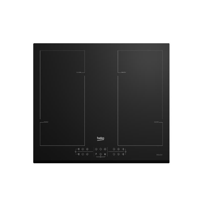 NUOVO MODELLO PIANO INDUZ HII64206F2MT 60CM 4ZONE Beko Cod. 7757189230 Piani Cottura Elettrici