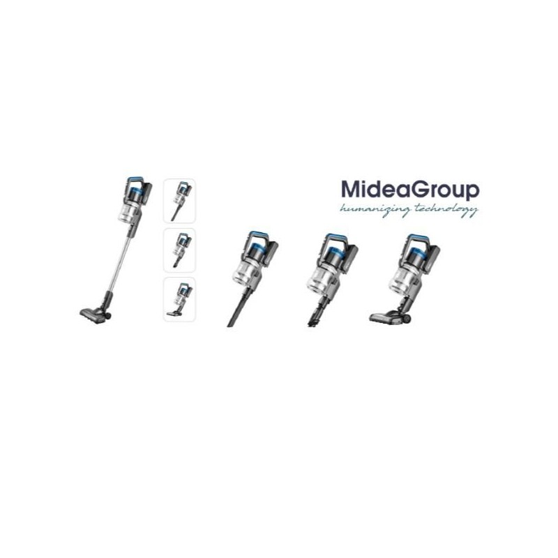 NUOVO MODELLO SCOPA RIC P6 SENZA FILI 350W Midea Cod. P6MCS1825GB Pulizia Superfici Scope Elettriche Ricaricabili