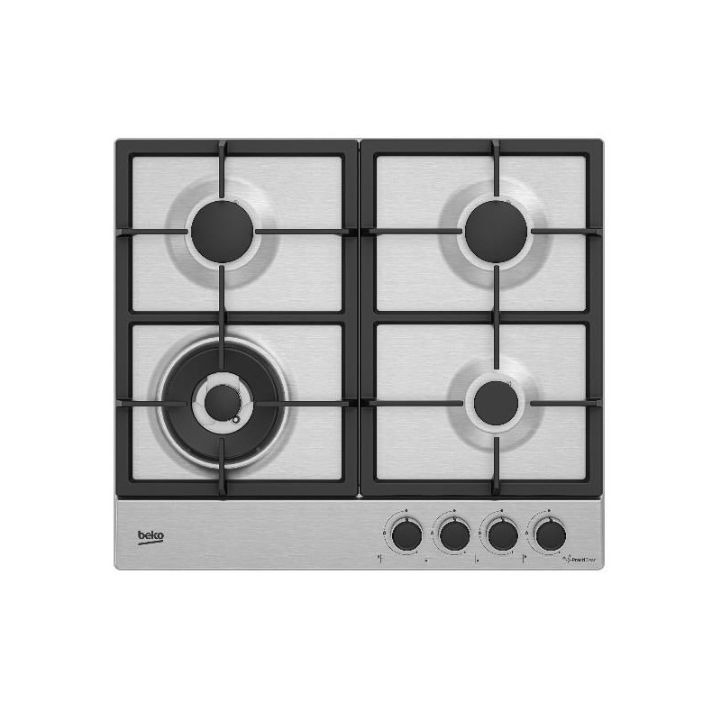 NUOVO MODELLO PIANO A GAS HIAW64225SXE 60CM 3+1 Beko Cod. 7751688318 Piani Cottura A Gas