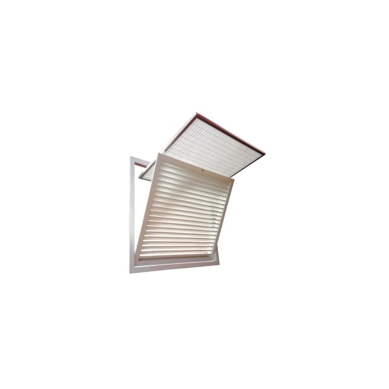 Griglia di Ripresa 1000x400 color bianco Ral9016 con Filtro - Push Pull Griglia di Ripresa 1000x400 color bianco Ral9016 con Filtro - Push Pull