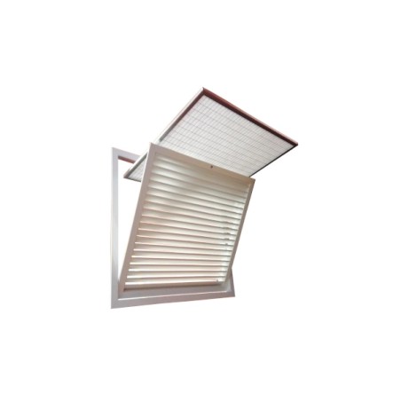 Griglia di Ripresa 1000x400 color bianco Ral9016 con Filtro - Push Pull