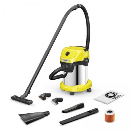 NUOVO MODELLO KARCHER WD 3 S V-17/4/20 Kaercher Cod. 16281350 Pulizia Superfici Bidoni Aspiratutto