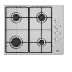 NUOVO MODELLO PIANO A GAS HIGG641C3SX 60CM 4 BRUC Beko Cod. 7754783861 Piani Cottura A Gas