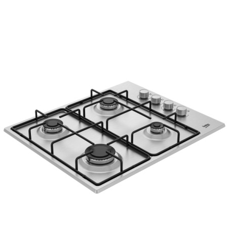 NUOVO MODELLO PIANO A GAS HIGG641C3SX 60CM 4 BRUC Beko Cod. 7754783861 Piani Cottura A Gas