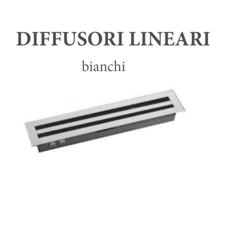Kit Diffusore Lineare da 600 mm a 2 ferritoie - Kit Completo 1 pezzo