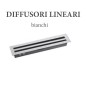 Kit Diffusore Lineare da 600 mm a 2 ferritoie - Kit Completo 1 pezzo