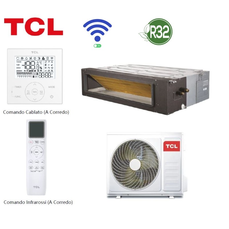Condizionatore Climatizzatore Canalizzabile TCL 30000 btu R32 WIFI MN30DW1 + MT3011 Condizionatore Climatizzatore Canalizzabile TCL 30000 btu R32 WIFI MN30DW1 + MT3011