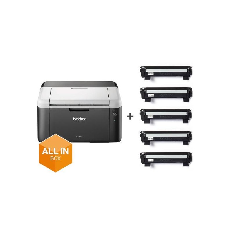 NUOVO MODELLO Brother HL-1212W BUNDLE CON 5 TONER Cod. HL-1212WB Stampanti Laser B/N