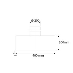 PLENUM BOCCHETTE (400x200) con attacco posteriore