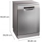 NUOVO MODELLO Bosch LAVAST 14CP D 60CM INOX HOMEC Cod. SMS4HMI07E A Libera Installazione