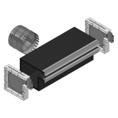 Kit Ferritoia a Scomparsa muro o cartongesso 1000x30