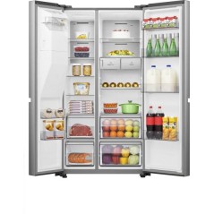 NUOVO MODELLO Hisense SBS 178X91CM E WD TNF INOX TANICA Cod. RS818N4TIE Libera Installazione