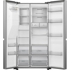 NUOVO MODELLO Hisense SBS 178X91CM E WD TNF INOX TANICA Cod. RS818N4TIE Libera Installazione