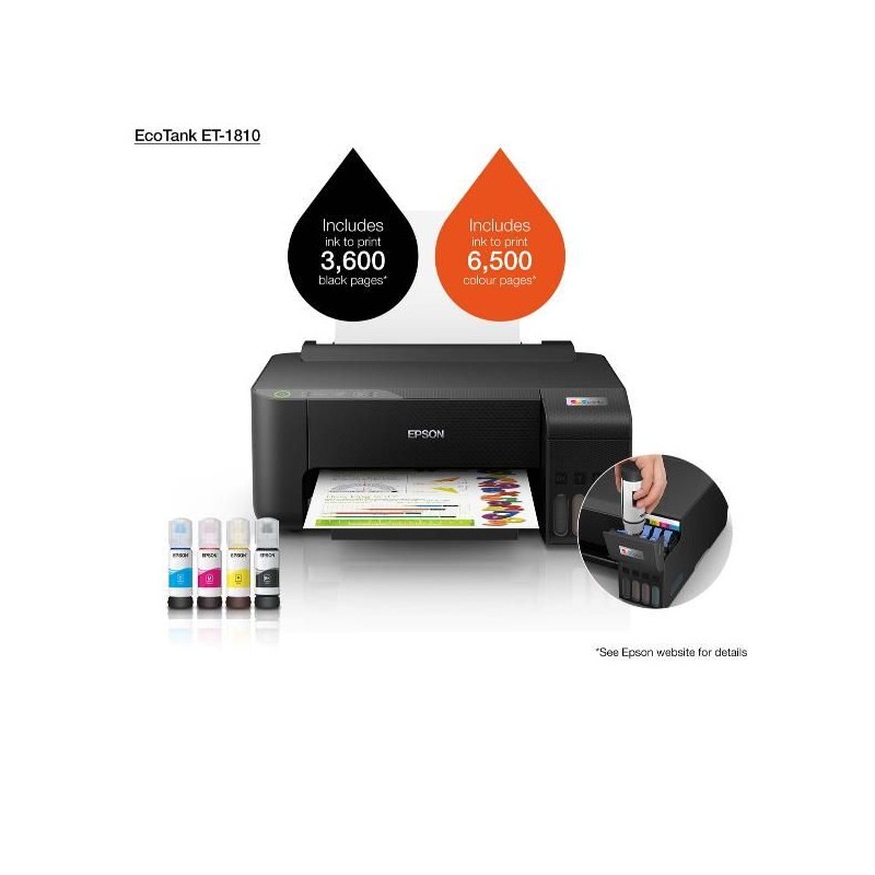 NUOVO MODELLO Epson ECOTANK ET-1810 Cod. C11CJ71401 Multifunzione Ink-Jet