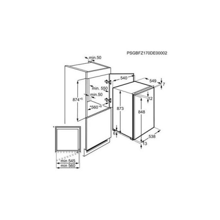 NUOVO MODELLO Electrolux CONG VERT BI LUB3AE88S E 99L BIANCO Cod. 933033738 Verticali