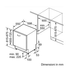 PROMOZIONE Bosch LAVAST 13CO B 60CM HOMEC Cod. SMV4ENX06E Da Incasso