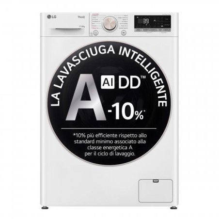 PROMOZIONE Lg LAVASC SERIE R7 11/6 KG A-10 Cod. D4R7011TSWG A Carica Frontale