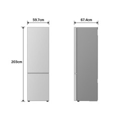 PROMOZIONE Lg COMBI TOTAL NO FROST 60CM METAL F Cod. GBBS726CPY Libera Installazione
