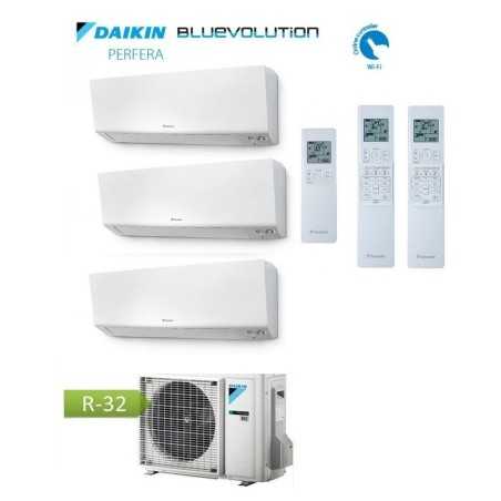 Ultima Versione Climatizzatore Condizionatore Trial Split DAIKIN EU R32 - Perfera 9+9+9 - 3MXM68A + 3x FTXM25R