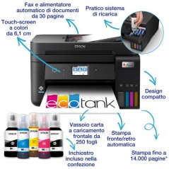 PROMOZIONE Epson ECOTANK ET-4800 Cod. C11CJ65402 Multifunzione Ink-Jet