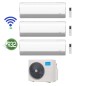 GARANZIA ITALIA Condizionatore Climatizzatore Trial Split Midea Breezeless+ 9000+12000+12000 esterna M3OA-27HFN8-Q wifi A++