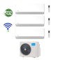 GARANZIA ITALIA Condizionatore Climatizzatore Trial Split Midea Breezeless E 9000+12000+12000 esterna M3OA-27HFN8-Q wifi A++