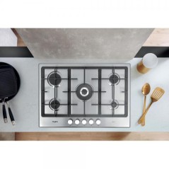PROMOZIONE Whirlpool PIANO BI 75CM GAS 5FUO GMR7522/IXL Cod. F234910 A Gas