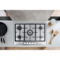 PROMOZIONE Whirlpool PIANO BI 75CM GAS 5FUO GMR7522/IXL Cod. F234910 A Gas