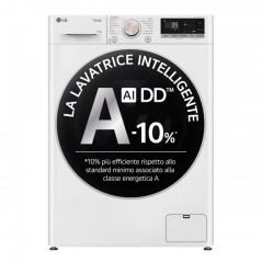 PROMOZIONE Lg LAV 11KG A-10  WIFI TURBOWASH GLASS Cod. F4R7011TSWG A Carica Frontale