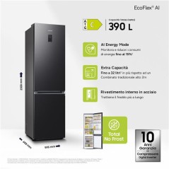 PROMOZIONE Samsung 2M CLASSE C NERO Cod. RB38C776CB1/EF Libera Installazione