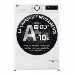 PROMOZIONE Lg LAV 11KG A-10   BLACK DOOR Cod. F4R3011NSWB A Carica Frontale