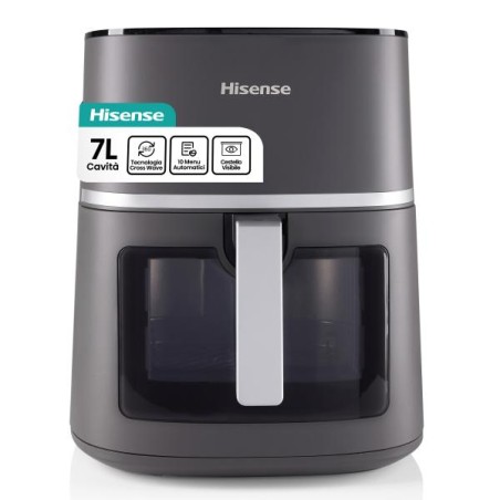 PROMOZIONE Hisense FRIGGITRICE 1800W 7L NERA CON FINES Cod. HAF1900D Friggitrici