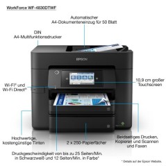 PROMOZIONE Epson WORKFORCE WF-4830DTWF Cod. C11CJ05402 Multifunzione Ink-Jet