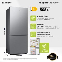 PROMOZIONE Samsung COMBI 75 CM CL. E 508L Cod. RB50DG602ES9EF Libera Installazione