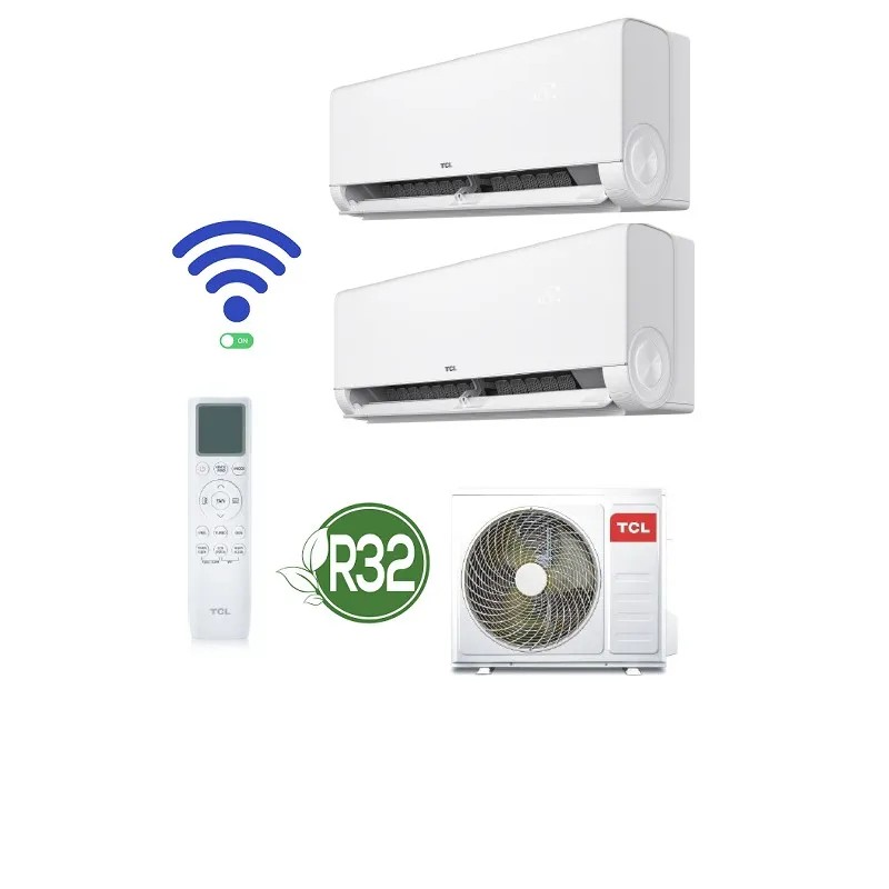 GARANZIA ITALIA Condizionatore Climatizzatore Dual Split TCL BreezeIN P9 9000+9000 BTU esterna MT1821 WiFi A++ GARANZIA ITALIA Condizionatore Climatizzatore Dual Split TCL BreezeIN P9 9000+9000 BTU esterna MT1821 WiFi A++