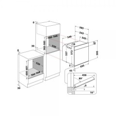 PROMOZIONE Hotpoint FORNO FIT804HANHA BI 73L A Cod. F153622 Elettrici