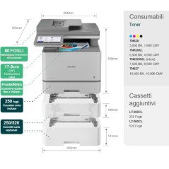 PROMOZIONE Brother MFCL8970CDWW MULT LASER COLOR 31PPM Cod. MFCL8970CDW Multifunzione Laser Colori